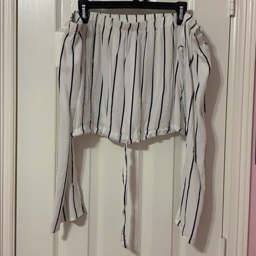 Pacsun striped crop top